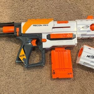Nerf Recon MKII Blaster - Orange, White, and Black